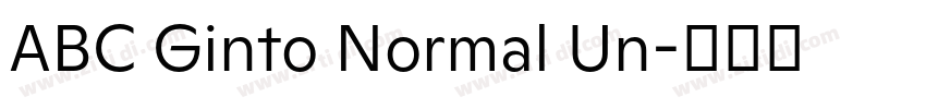 ABC Ginto Normal Un字体转换